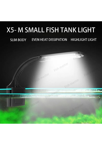 X9 Stili Akvaryum Işık Aydınlatma Bitkileri Ab Tak Balık Tankı Süs Aydınlatma ile Mercan Resif Balıkları Için Clip-On LED Akvaryum Işık Lambası Büyümek (Yurt Dışından)
