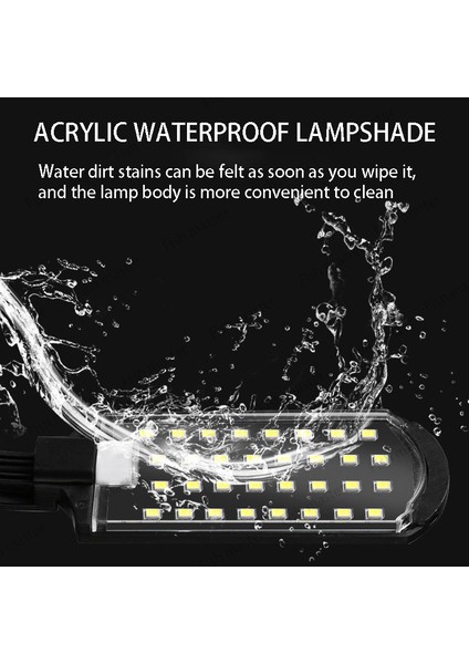 X9 Stili Akvaryum Işık Aydınlatma Bitkileri Ab Tak Balık Tankı Süs Aydınlatma ile Mercan Resif Balıkları Için Clip-On LED Akvaryum Işık Lambası Büyümek (Yurt Dışından)
