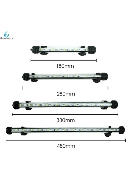 Uzak Stil ile 28 cm Rgb cm Su Geçirmez LED Akvaryum Aydınlatma Balık Tankı Işık Çubuğu Bluewhite Dalgıç Sualtı Lamba Işığı Sucul Dekor (Yurt Dışından)