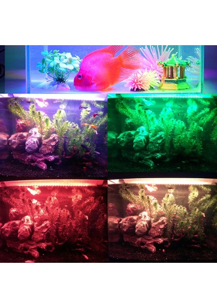 29CM Ab Tarzı Balık Tankı Işık LED Uzaktan Kumanda Renk Değişikliği Balık Tankı Lambası Rgb Abd Ab Tak Dalgıç Balık Tankı Işık IP68 Su Geçirmez (Yurt Dışından)