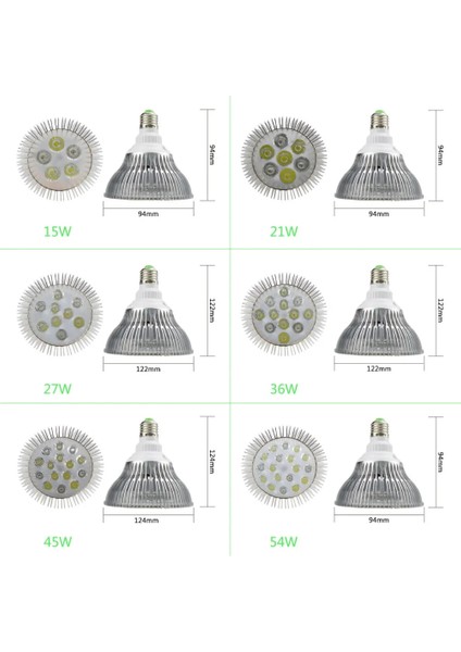 6beyaz 3mavi Tarzı LED Akvaryum Işık E27 PAR30 PAR38 Reef LED 54W Ac LED Grow Bitki Akvaryum Lambası Mercan Resifi Balık Tankı Için (Yurt Dışından) fırsatları
