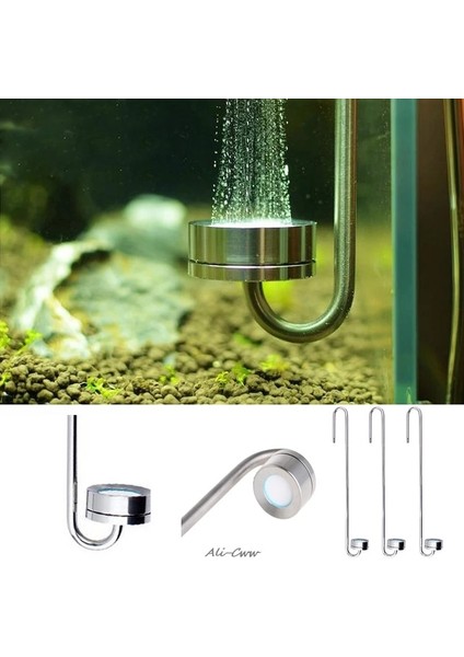 L300 Stili Akvaryum Ultra Ince Paslanmaz Çelik Co2 Difüzörü Mükemmel Co2 Çözünme Hızı M09 (Yurt Dışından)