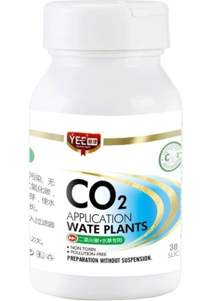 Beyaz Stil Akvaryum Co2 Tabletler Canlı Su Tesisi Için Karbon Dioksit Difüzör Çim Balık Tankı Aksesuarları (Yurt Dışından)