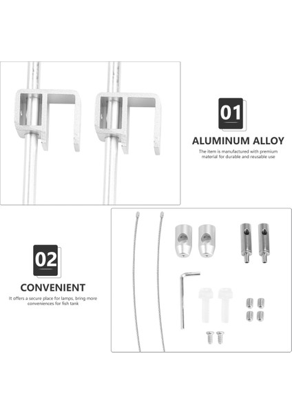 Gümüş Tarzı 1 Takım Pratik Akvaryum Hafif Raf Evrensel Balık Tankı Asma Braketi Gümüş (Yurt Dışından) fırsatları