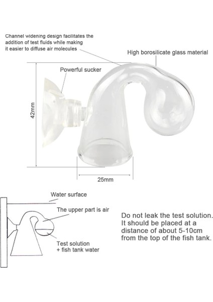 Longbangdian Shop Belirli Bir Stil Akvaryum Co2 Diffuse Glas Druppel Checker Voor Co2 Monitor Glas Druppel Checker Ph Lange Termijn Gösterge Monitör Test Cihazı (Yurt Dışından)