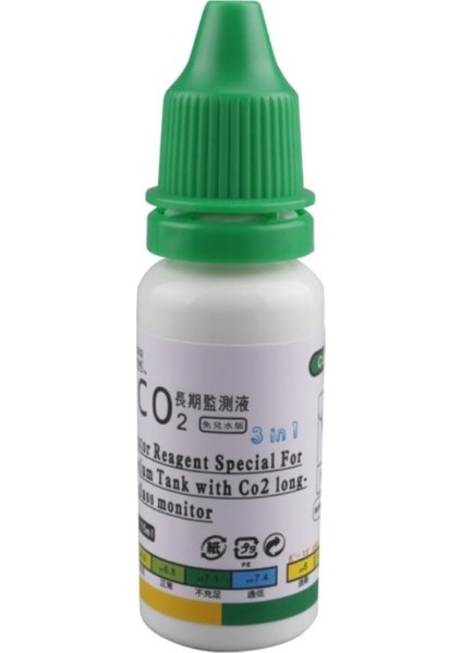 Bir Stil 15ML Akvaryum Co2 Gösterge Çözümü Monitör Sıvı Cam Karbon Dioksit Denetleyicisi K9FA (Yurt Dışından)