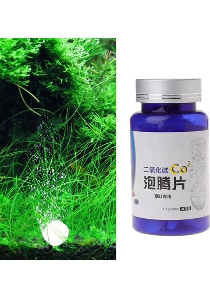 Akvaryum Co2 Tablet Karbon Dioksit Balık Tankı Difüzör Su Bitkisi Float Çim E8BD (Yurt Dışından)