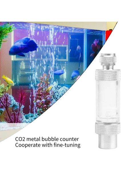 Çift Kafa Stili Akvaryum Co2 Regülatörü Kabarcık Sayacı Alüminyum Alaşımlı Kafa Ölçüm Cihazı Regülatörü Difüzör Reaktör Tek Başlı Veya Çift Başlı (Yurt Dışından) fırsatları