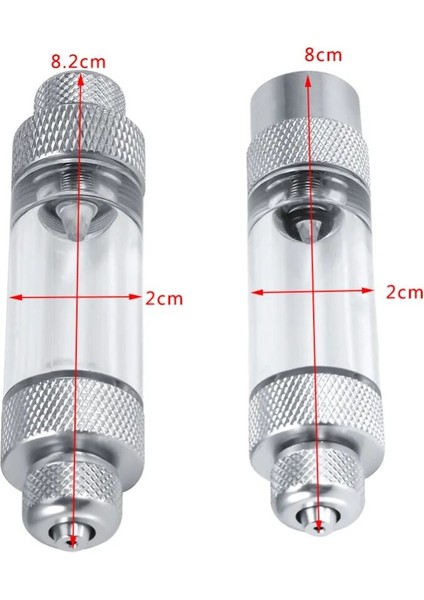 Çift Stil Tek Çift Karbon Dioksit Kabarcık Sayaç Kafası Akvaryum Su Tesisi Co2 Balık Akvaryum Aracı Için Geri Dönüşsüz Kabarcık Sayaçları (Yurt Dışından) indirimleri