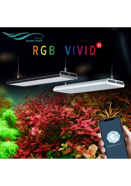 Siyah Gölgelendirme Plakası Stili Chihiros Vıvıd 2 Rgb LED Işık Uygulaması Akıllı Denetleyici Vıvıd Iı Akvaryum Lambası (Yurt Dışından) modelleri