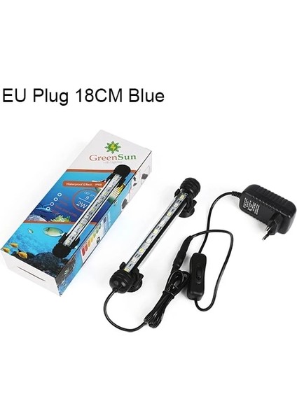 Mavi 18CM Tarzı Akvaryum Işık Balık Tankı LED Aydınlatma Su Geçirmez Dalgıç Bar Tüp Klip Lamba Akvaryumlar Dekor Aksesuarları Mavi Beyaz (Yurt Dışından) fiyatları