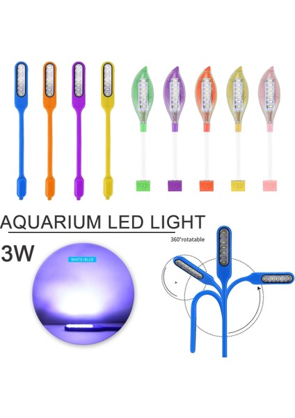 Y01-PRUPLE Tarzı Ince LED Akvaryum Işıkları Akvaryum Lambası Manyetik Sabitleme Parlak Klip USB 360 Derece Dönebilen 3W Bitki Balık Tankı Aydınlatma Için Büyümek (Yurt Dışından) modelleri