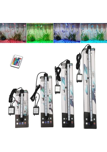 Ab Tak 38CM Stili Ab Tak Akvaryum Balık Tankı LED Işık Rgb Renkli Sualtı Dalgıç Işık Çubuğu Uzaktan Kumandalı Su Geçirmez Md Su Lambası (Yurt Dışından) modelleri