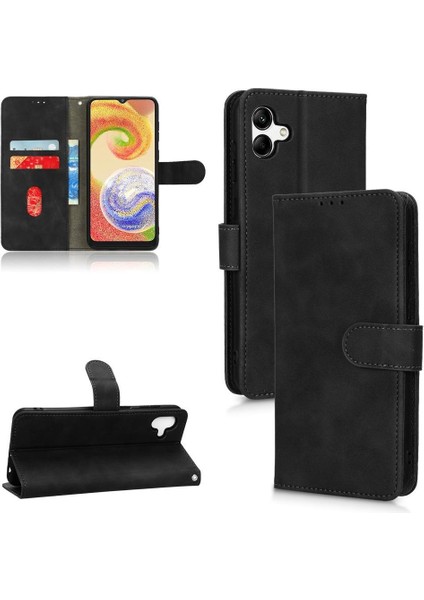 Samsung Galaxy A04 4g Tam Koruma Deri Folio Flip Case (Yurt Dışından)