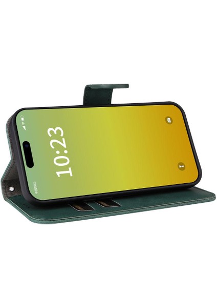 Iphone 15 Için Kılıf Pro Koruyucu Kapak Deri Folio Flip Case Tam (Yurt Dışından)