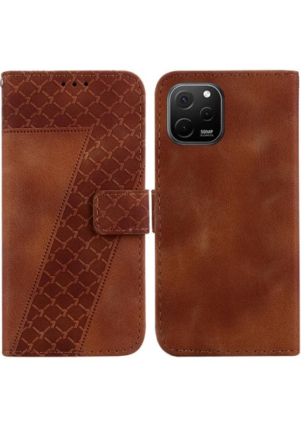 Huawei Nova Y61 Flip Folio Kapak Kart Yuvası Fonksiyonu Cüzdan Pu (Yurt Dışından)