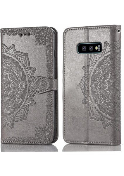 Samsung S10E Flip Kapak Basit Iş Darbeye Deri Kılıf (Yurt Dışından)