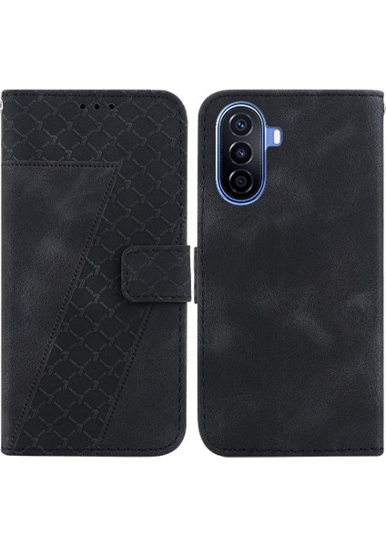 Huawei Nova Y70 Artı Flip Folio Kapak Kart Yuvası Fonksiyonu Cüzdan (Yurt Dışından)