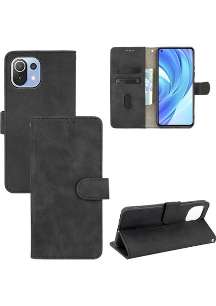 Kart Tutucu Kickstand Kart ile Xiaomi 11 Lite Koruyucu Kapak Için Kılıf (Yurt Dışından)