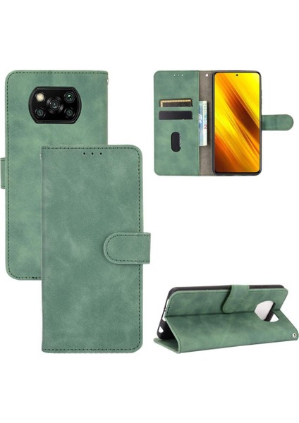 Kart Tutucu Kickstand Tam Koruma ile Xiaomi Poco X3 Nfc Için Kılıf (Yurt Dışından)