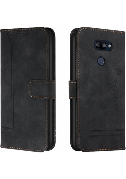 Lg K31 Manyetik Kapatma Kart Yuvaları Için Telefon Kılıfı Kapak El Kayışı Pu Flip (Yurt Dışından)