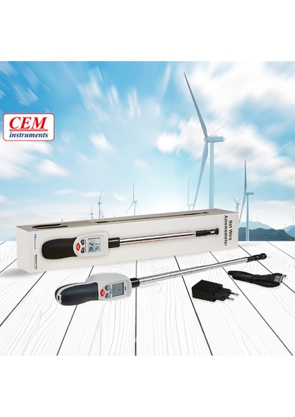 DT-1880 Kızgın Tel Hava Hızı Ölçer Anemometre (Kayıt Özellikli)
