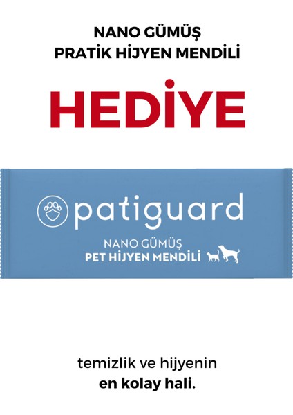 Patiguard Pet Hijyen Spreyi Nano Gümüş Evcil Hayvan Kedi Köpek Bakım Temizleme Koku Giderici 250ml