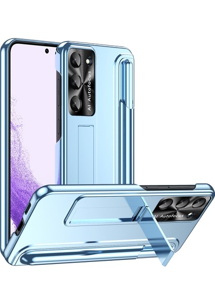 Samsung Galaxy S23 Için+ Anti-Drop Pc Back Cover Kickstand Pen Yuvası Tasarımı Telefon Koruyucu Kılıfı (Yurt Dışından)