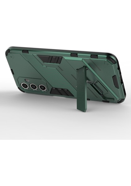 Samsung Galaxy A24 4g Kickstand Tpu+Pc Koruyucu Cep Telefonu Kapak Yeşil (Yurt Dışından) fiyatları