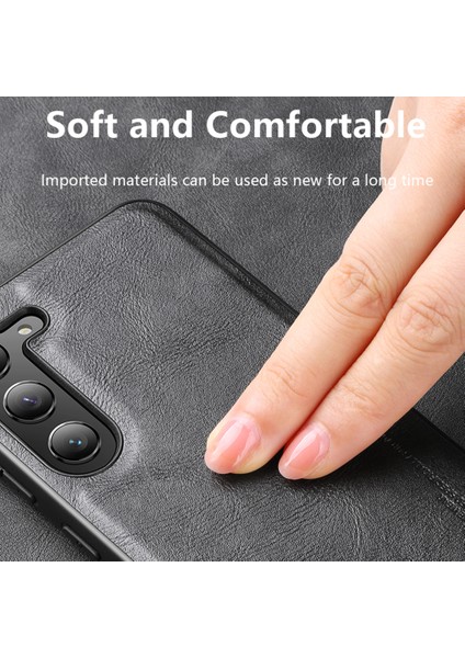 Samsung Galaxy S23 Ultra Için X-Level Telefon Kılıfı, Bojue-3 Serisi Pu Deri Kaplamalı Tpu Arka Kapak-Mavi (Yurt Dışından)