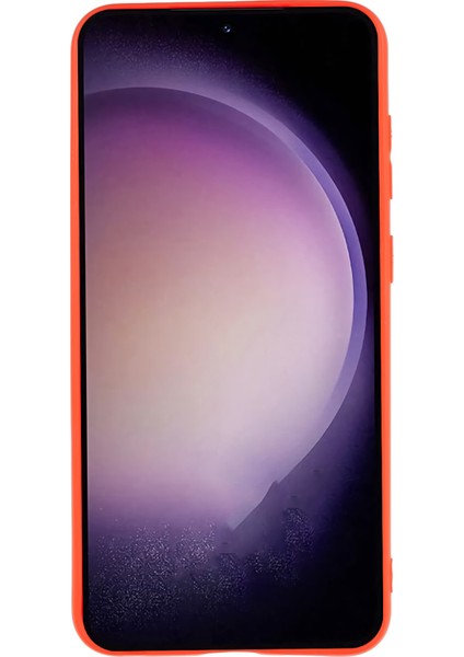 Samsung Galaxy S23 Için+ Yumuşak Tpu Mat Kaplama Kılıfı Pürüzsüz Esnek Koruyucu Telefon Kapak-Kırmızı (Yurt Dışından)