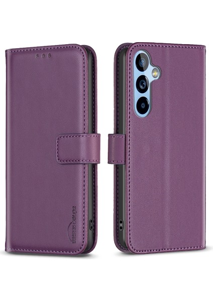 Samsung Galaxy A54 5g Stand Cüzdan Telefon Kılıfı Deri+Tpu Telefon Kapak-Dark Mor (Yurt Dışından)