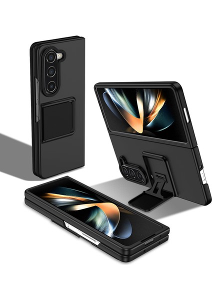 Samsung Galaxy Z Fold5 5g Kickstand Telefon Kasası Bırak-Kötü Pc Cover-Black (Yurt Dışından)