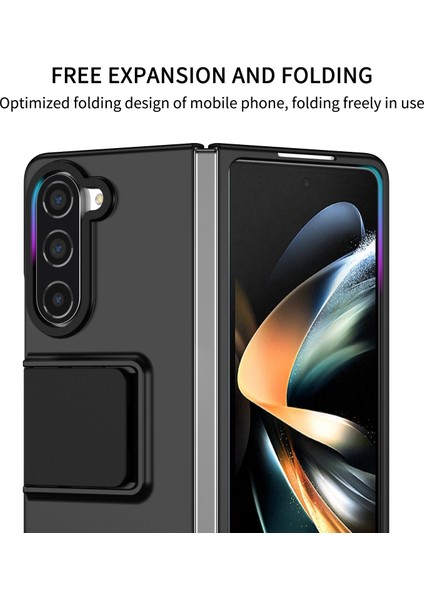 Samsung Galaxy Z Fold5 5g Kickstand Telefon Kasası Bırak-Kötü Pc Cover-Black (Yurt Dışından)