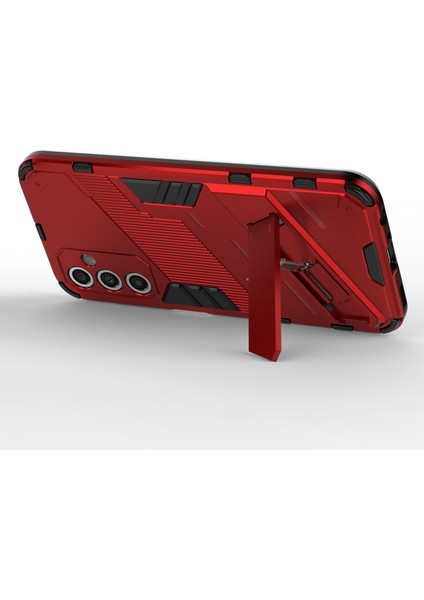 Samsung Galaxy A24 4g Kickstand Tpu+Pc Koruyucu Cep Telefonu Kapak-Kırmızı (Yurt Dışından) fiyatları