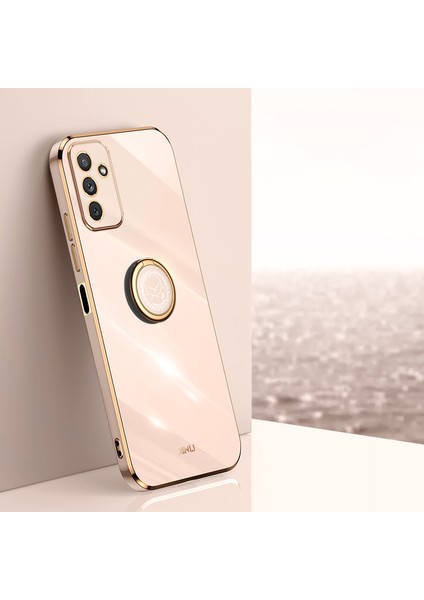 Samsung Galaxy Için Xinli M23 5G/F23 5g Hassas Lens Kesme Şok Geçirmez Telefon Kılıfı ile Halka Kickstand Elektrokaplatma Altın Kenar Yumuşak Tpu Kapak-Pembe (Yurt Dışından) fiyatları