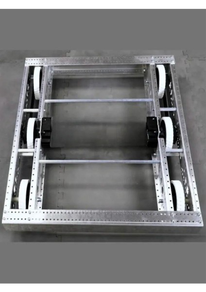 AM14U5 - 6 Tekerlek Düşürme Robot Tahrik - Wheel Drop Center Robot Drive Base Frc Gövde