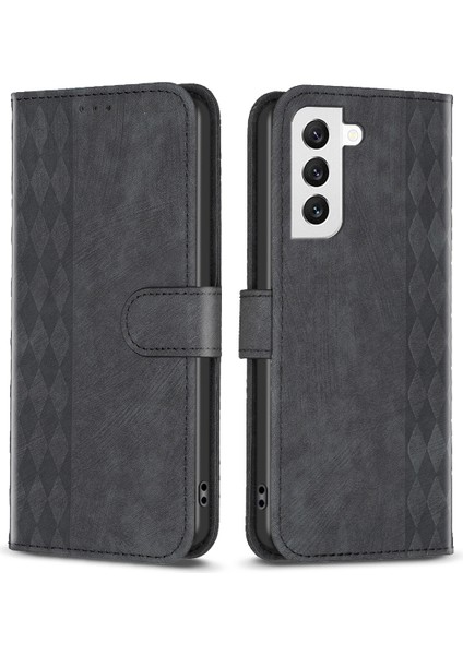 Samsung Galaxy S21 Fe 5g Baskı Deseni Stand Cüzdan Telefon Kılıfı Black Için Şok Geçirmez Kapak (Yurt Dışından)