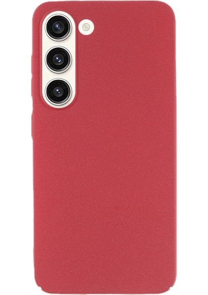 Samsung Galaxy S23 Mat Sabit Pc Telefon Kılıfı Çekmeye Dayanıklı Telefon Kapak Kırmızısı (Yurt Dışından)