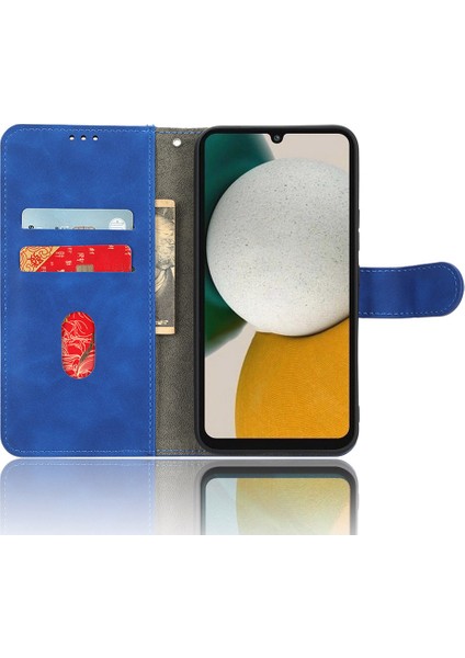 Samsung Galaxy A34 Için 5g Şok Geçirmez Telefon Kasası Cilt Dokunuşu Cep Telefonu Kapağı Hissi Bilek Kayış Mavisi ile Cüzdan (Yurt Dışından) fiyatları