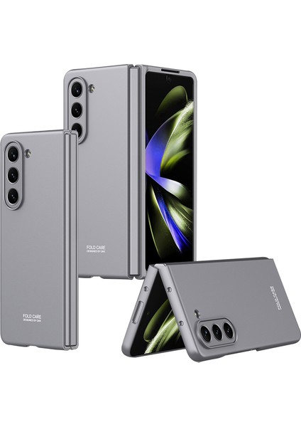 Samsung Galaxy Z Fold5 5g Anti-Scratch Ince Telefon Kapak-Grey Için Gkk Sert Pc Telefon Kılıfı (Yurt Dışından)