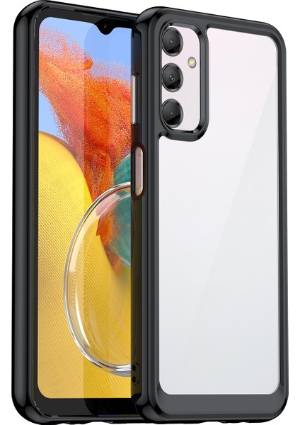 Samsung Galaxy M14 Için 5g Anti-Drop Telefon Kapağı Tpu+Akrilik Toz Geçirmez Telefon Kılıfı Kabuk Black (Yurt Dışından)
