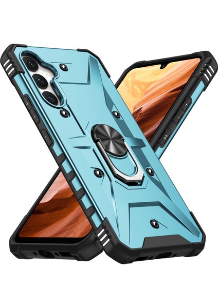 Samsung Galaxy A54 5g Pc+Tpu Bırak Koruyucu Kapak Yüzüğü Kickstand Cep Telefonu Baby Blue (Yurt Dışından) fiyatları