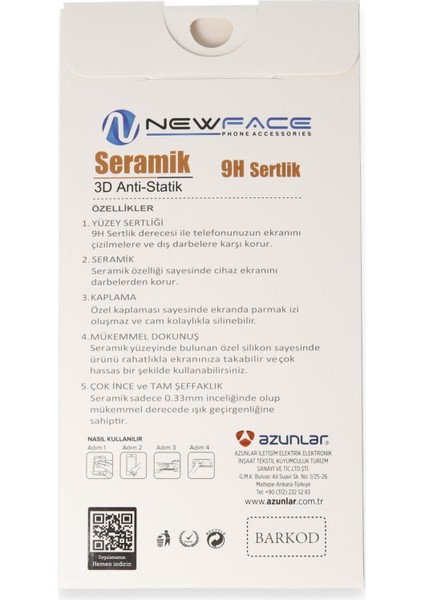 Samsung Galaxy A50 3D Antistatik Mat Seramik Nano Ekran Koruyucu 109008