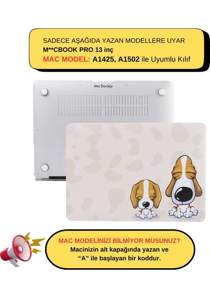 Macbook Pro Kılıf 13 inç Dog02NL (Eski HDMI'lı Model 2012-2015) A1425 A1502 ile Uyumlu