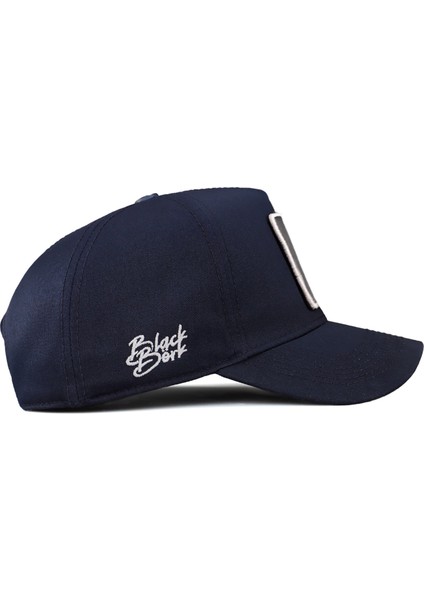 Black Börk  V1 Baseball Kurt - 3sk Kod Logolu Unisex Lacivert Şapka (Cap)