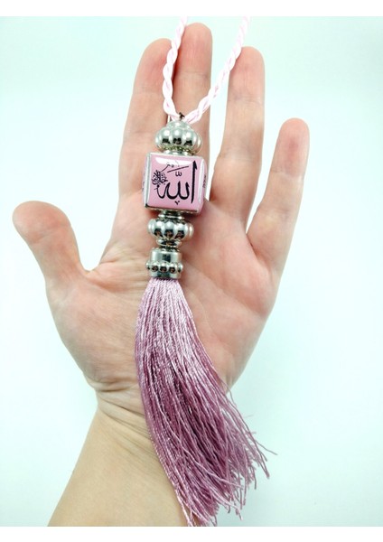 Allah Muhammed Lafzı Pembe Araba Dikiz Ayna Süsü Plastik Hediyelik Aksesuar fiyatları