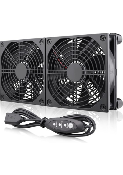 Silhouette Yüksek Hava Hacmi Yönlendirici Bilgisayar Soğutucu Tv Kutusu Çok Hızlı Denetleyici ile Kablosuz Dc 5 V USB Güç Kaynağı Fanı (Yurt Dışından)