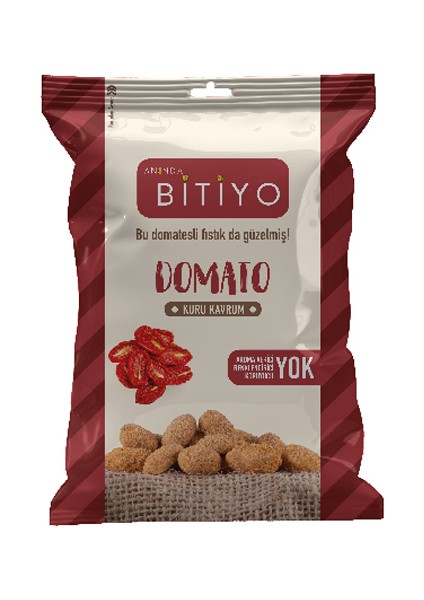 Anında Bitiyo Domato Fıstık Kuru Kavrum Fıstık 75 gr (Aroma Renklendirici Koruyucu Içermez)