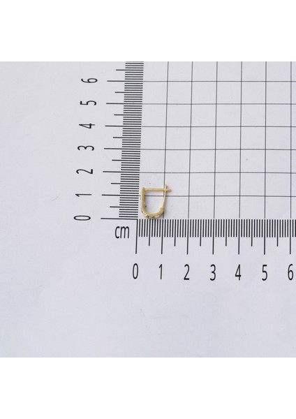 Mavi Taşlı 14 Ayar Çocuk Küpesi